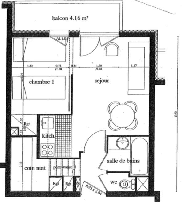 Appartement Risoul, 2 pièces, 6personnes avec Piscine Extérieur photo